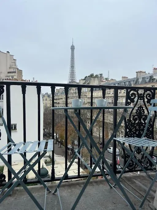 Vue Tour Eiffel Trocadero Apartment Paris