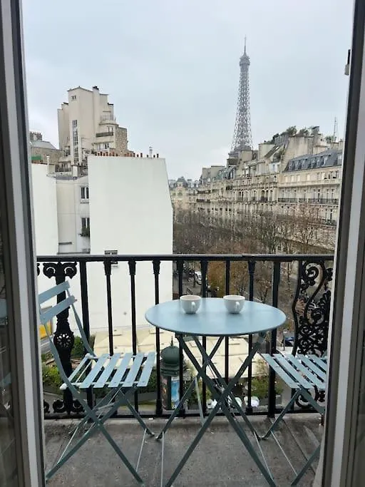 Vue Tour Eiffel Trocadero Apartment