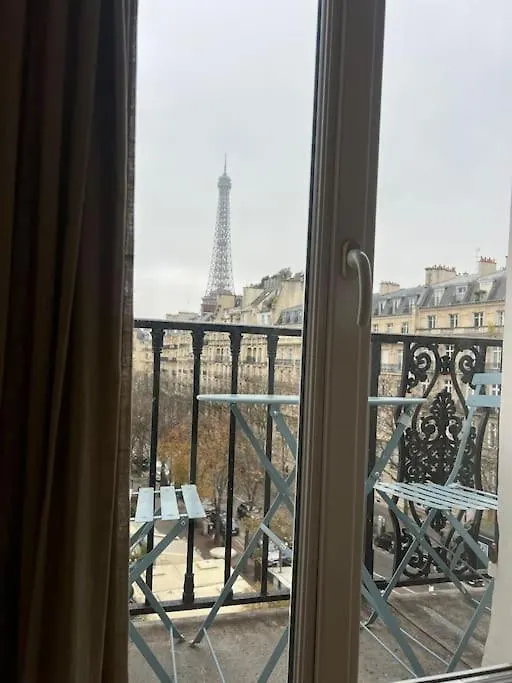 Vue Tour Eiffel Trocadero 아파트 파리